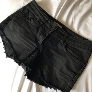 Black Burberry Kensington Jean shorts